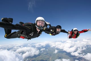 Fallschirmspringen Gruppe