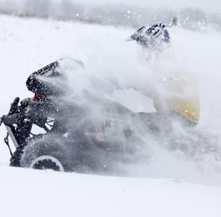 Quad Schnee